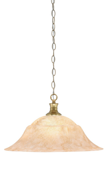 Toltec Lighting - 96-NAB-53818 - One Light Pendant - Chain - New Age Brass