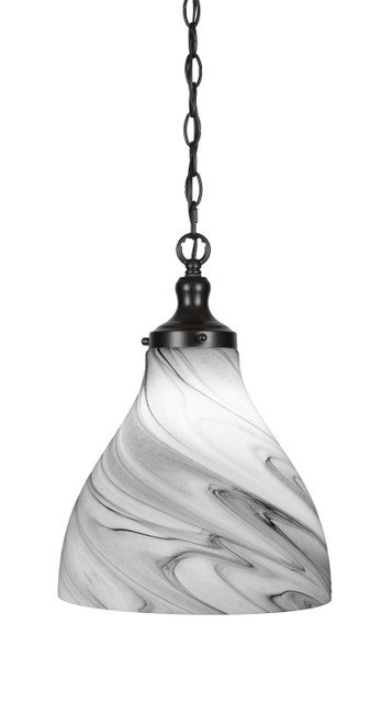 Toltec Lighting - 99-MB-4729 - One Light Pendant - Juno - Matte Black