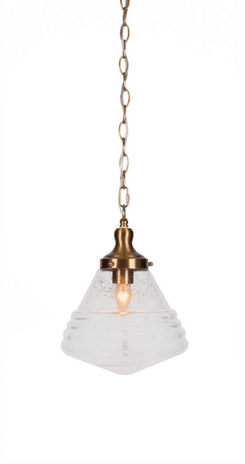 Toltec Lighting - 99-NAB-4710 - One Light Pendant - Juno - New Age Brass