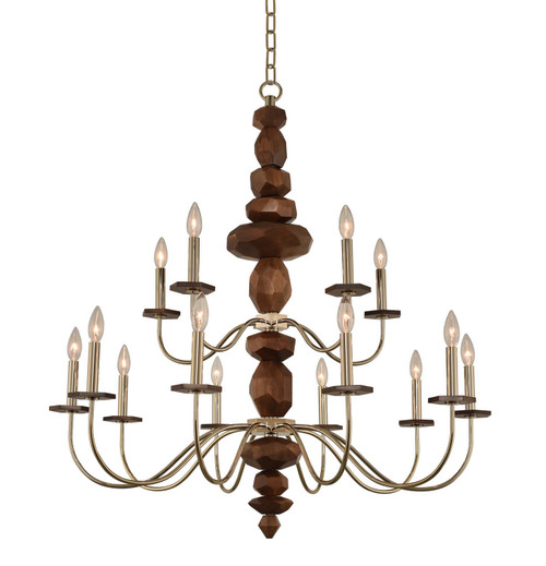Kalco - 304952CG - 15 Light Chandelier - Lassen - Champagne Gold
