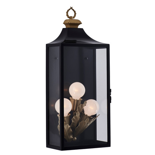 Kalco - 410221MB - Three Light Wall Sconce - Marge - Matte Black