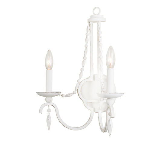 Kalco - 507220DW - Two Light Wall Bracket - Acadia - Distressed White