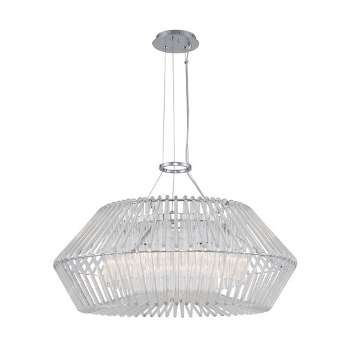 Kalco - 508452CH - Six Light Pendant - Taza - Chrome