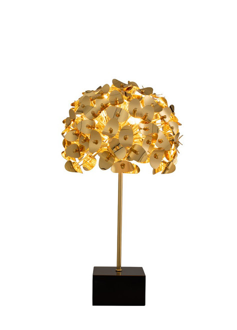 Kalco - 514691GLD - Three Light Table Lamp - Aster - Gold