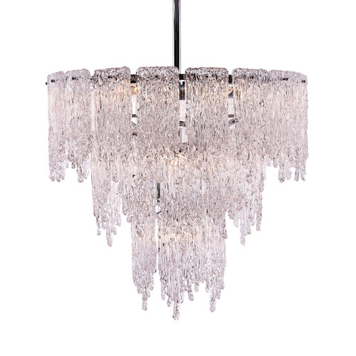 Kalco - 523255CH - Ten Light Pendant - Gisel - Polished Chrome