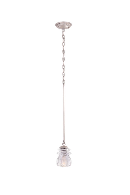 Kalco - 6316PS - One Light Mini Pendant - Brierfield - Pearl Silver