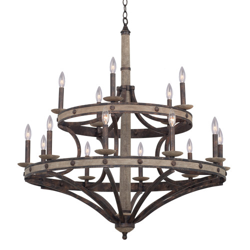 Kalco - 7040FG - 15 Light Chandelier - Coronado - Florence Gold