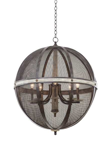 Kalco - 7043FG - Eight Light Chandelier - Coronado - Florence Gold