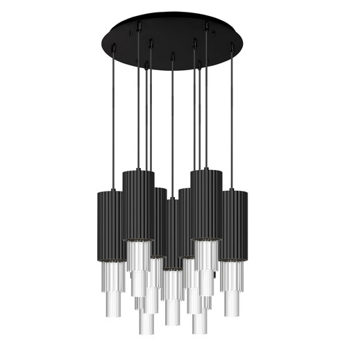 manufacturer_finish:Matte Black/Clear Ribbed Glass