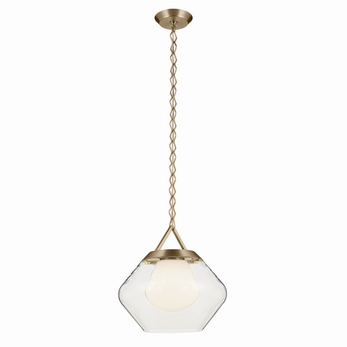 Kichler - 52783CPZ - One Light Pendant - Nella - Champagne Bronze