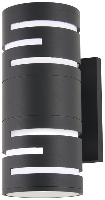 George Kovacs - P1761-066-L - LED Wall Sconce - Groovin - Sand Coal Black