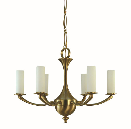 Framburg - 5926 BR - Six Light Chandelier - Atherton - Brushed Brass