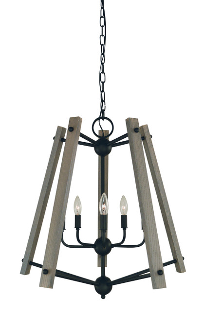 Framburg - L1137 MBLACK - Five Light Chandelier - Meredith - Matte Black