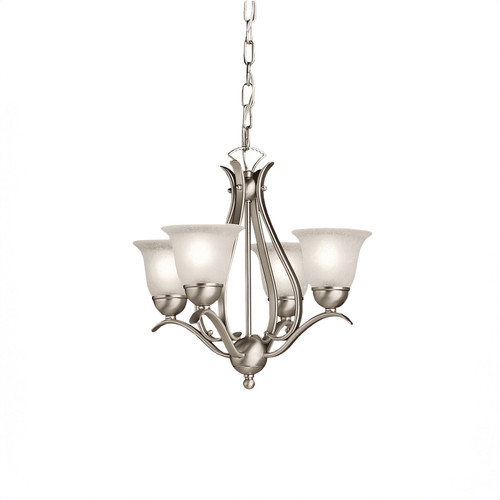 Kichler - 2019NI - Four Light Mini Chandelier - Dover - Brushed Nickel