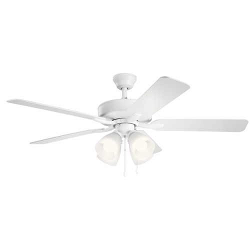 Kichler - 330016MWH - 52Ceiling Fan - Basics Pro Premier - Matte White
