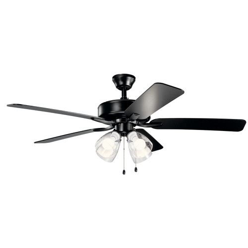 Kichler - 330016SBKS - 52Ceiling Fan - Basics Pro Premier - Satin Black