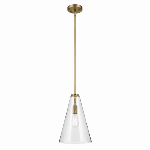 Kichler - 42199NBRCS - One Light Pendant - Everly - Natural Brass