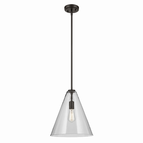 Kichler - 42200OZ - One Light Pendant - Everly - Olde Bronze