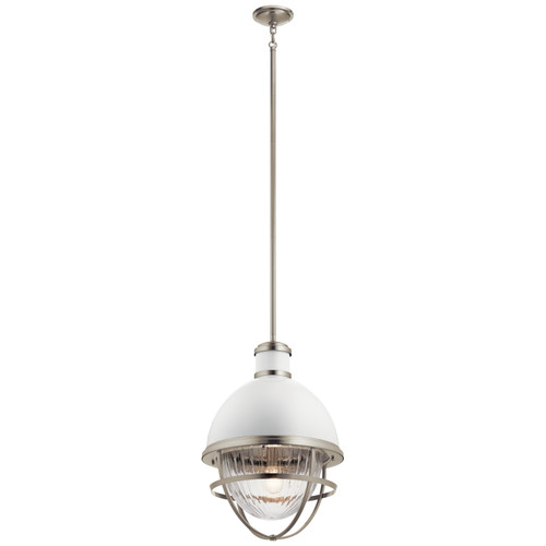 Kichler - 43012NI - One Light Foyer Pendant - Tollis - Brushed Nickel