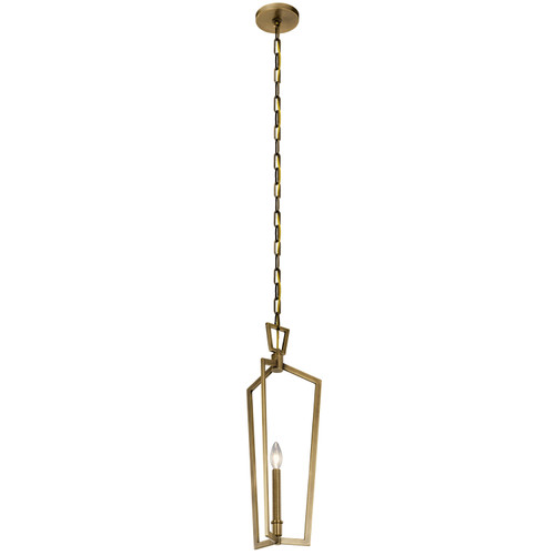 Kichler - 43497NBR - One Light Pendant - Abbotswell - Natural Brass