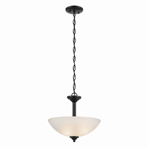 Kichler - 43641BK - Two Light Pendant/Semi Flush - Jolie - Black
