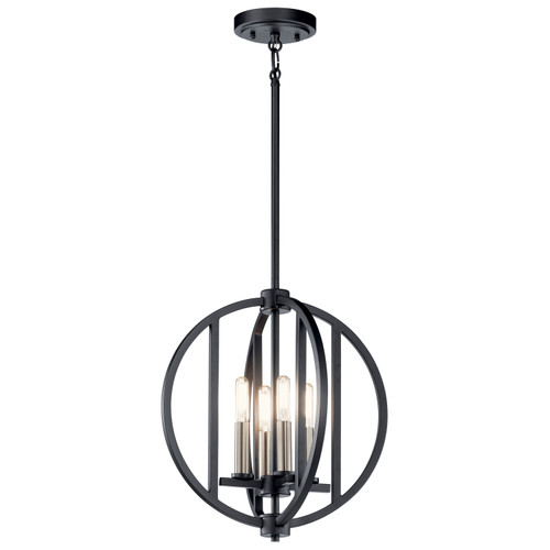 Kichler - 43642BK - Four Light Mini Chandelier - Samural - Black