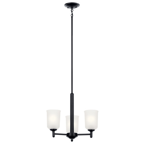 Kichler - 43670BK - Three Light Mini Chandelier - Shailene - Black