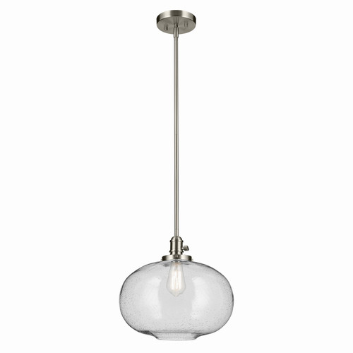 Kichler - 43911NI - One Light Pendant - Avery - Brushed Nickel