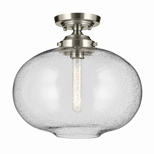 Kichler - 43913NI - One Light Semi Flush Mount - Avery - Brushed Nickel