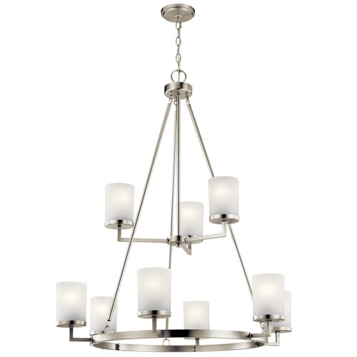 Kichler - 44037NI - Nine Light Chandelier - Daimlen - Brushed Nickel