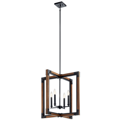 Kichler - 44044AUB - Four Light Foyer Pendant - Marimount - Auburn Stained Finish
