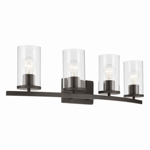 Kichler - 45498OZCLR - Four Light Bath - Crosby - Olde Bronze