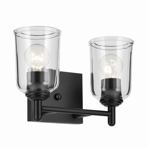 Kichler - 45573BKCLR - Two Light Bath - Shailene - Black