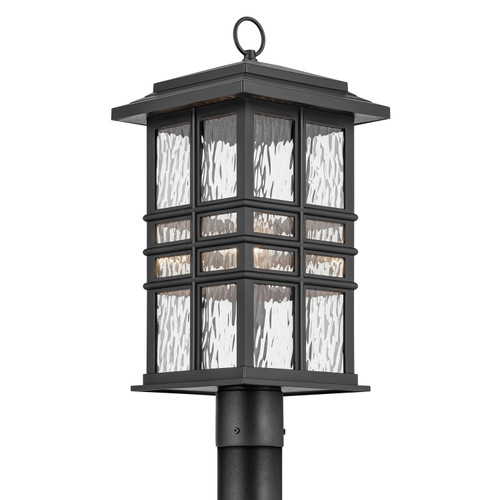 Kichler - 49832BKT - One Light Outdoor Post Mount - Beacon Square - Textured Black