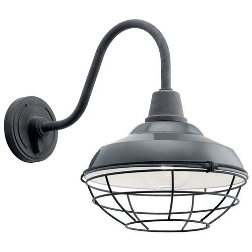 Kichler - 49990GG - One Light Outdoor Wall Mount - Pier - Gloss Grey