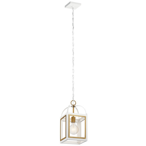 Kichler - 52030WHNBR - One Light Pendant - Vath - White