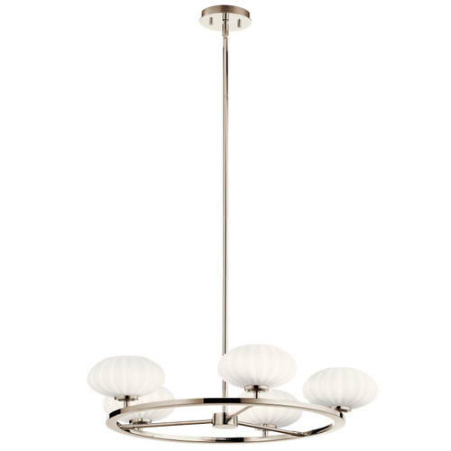 Kichler - 52223PN - Six Light Chandelier - Pim - Polished Nickel