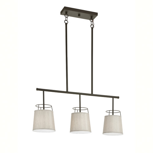 Kichler - 52263OZ - Three Light Linear Chandelier - Marika - Olde Bronze