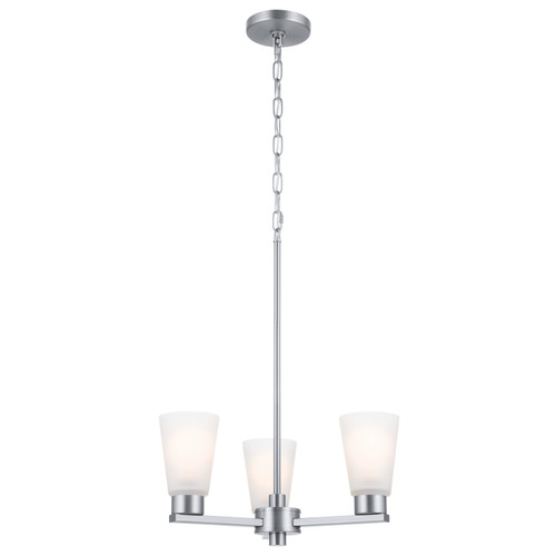 Kichler - 52435NI - Three Light Chandelier - Stamos - Brushed Nickel