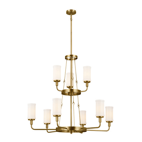 Kichler - 52452NBR - Nine Light Chandelier - Vetivene - Natural Brass