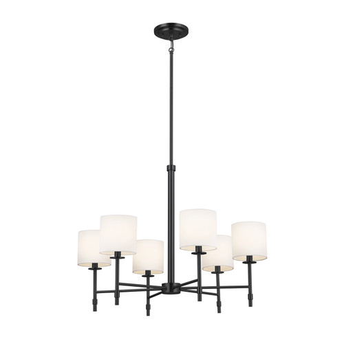 Kichler - 52500BK - Six Light Chandelier - Ali - Black