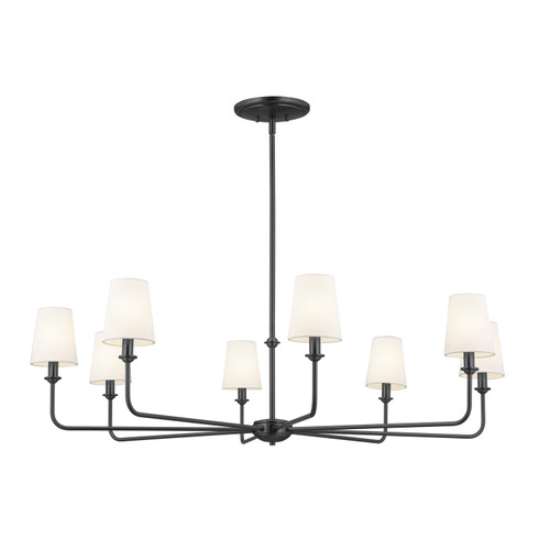 Kichler - 52517BK - Eight Light Chandelier - Pallas - Black