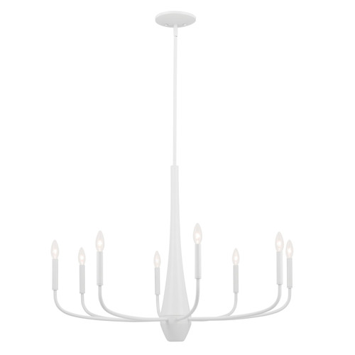 Kichler - 52526WH - Eight Light Chandelier - Deela - White