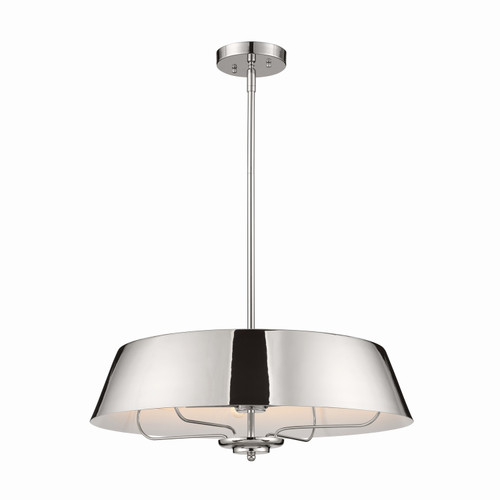 Kichler - 52543PN - Four Light Pendant/Semi Flush - Luella - Polished Nickel