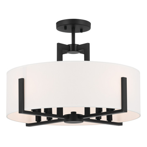 Kichler - 52592BK - Eight Light Pendant/Semi Flush - Malen - Black