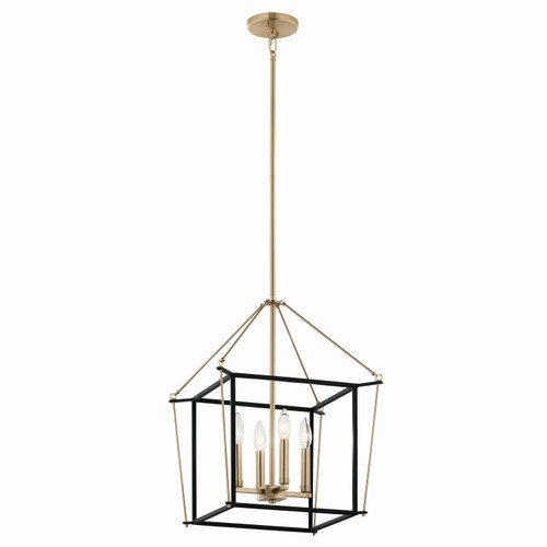 Kichler - 52626CPZ - Four Light Foyer Pendant - Eisley - Champagne Bronze