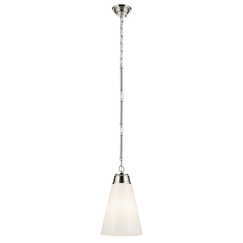Kichler - 52661PN - One Light Pendant - Marsailli - Polished Nickel