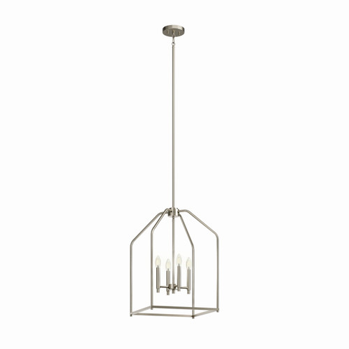 Kichler - 52722NI - Four Light Foyer Pendant - Madden - Brushed Nickel