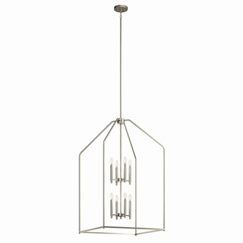 Kichler - 52724NI - Eight Light Foyer Pendant - Madden - Brushed Nickel