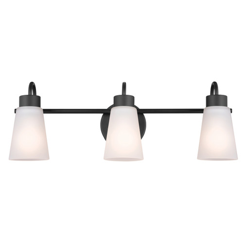 Kichler - 55126BK - Three Light Bath - Erma - Black